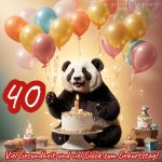 Bild zum 40 geburtstag frau Panda kostenlos