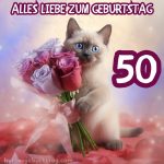 Glückwünsche zum 50. geburtstag frau bild Rosen kostenlos