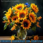 Glückwünsche geburtstag bild blume Sonnenblume 7 kostenlos
