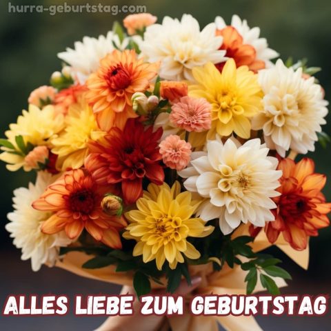 Bild geburtstag blumen Chrysantheme 11 kostenlos