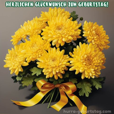 Bild geburtstag blumen Chrysantheme 3 kostenlos