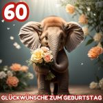 Bild zum 60 geburtstag frau Elefant kostenlos