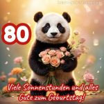 Bild zum 80 geburtstag frau Panda kostenlos