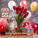 55. geburtstag papa bild Kätzchen kostenlos